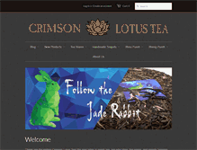Tablet Screenshot of crimsonlotustea.com